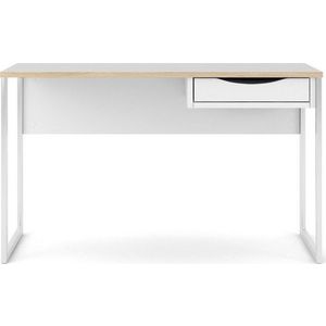 Bílý pracovní stůl Tvilum Function Plus, 130 x 48 cm obraz