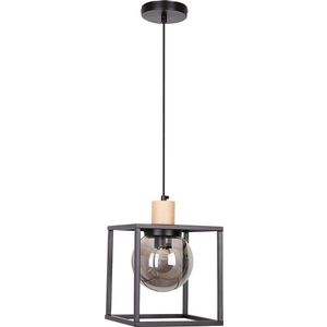 Černé závěsné svítidlo 19x19 cm Retro 2 – Candellux Lighting obraz
