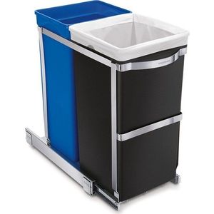 Plastový odpadkový koš 35 l Dual - simplehuman obraz