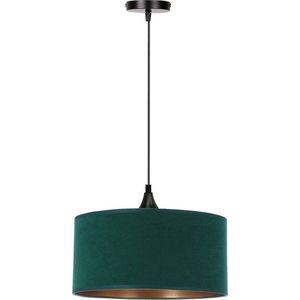 Závěsné svítidlo v petrolejové barvě s textilním stínidlem ø 30 cm Maloto – Candellux Lighting obraz