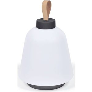 Bílá plastová LED stmívatelná stolní lampa (výška 24 cm) Udiya – Kave Home obraz