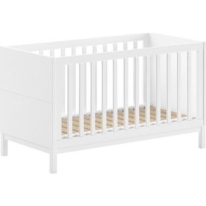 Bílá postýlka z borovicového dřeva 70x140 cm Eva – Vipack obraz
