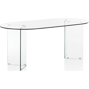 Skleněný jídelní stůl 90x180 cm Kaya – Tomasucci obraz