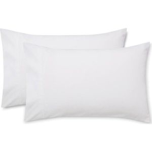 Sada 2 bílých povlaků na polštář z bavlněného saténu Bianca Luxury, 50 x 75 cm obraz