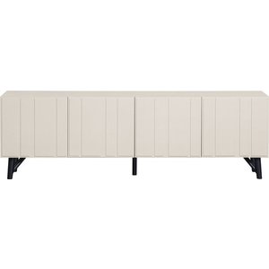 Krémový TV stolek z borovicového dřeva 181x56 cm Miller – WOOOD obraz