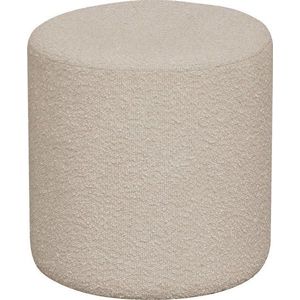 Béžový taburet z textilie bouclé Ejby – House Nordic obraz