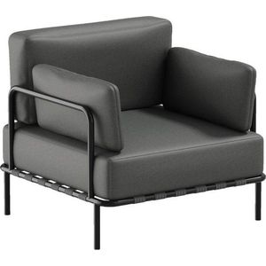 Tmavě šedé polstrované zahradní křeslo Salve – Sit Sit obraz