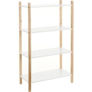Bílá dětská knihovna 60x106, 5 cm – Casa Selección obraz