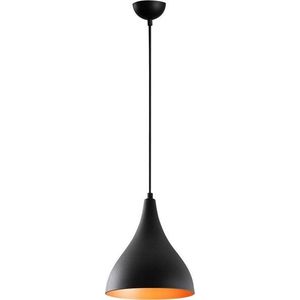 Černé závěsné svítidlo s kovovým stínidlem ø 22 cm Berceste – Opviq lights obraz