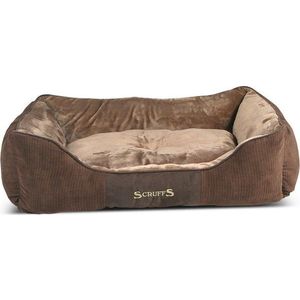 Hnědý plyšový pelíšek pro psa 70x90 cm Scruffs Chester XL – Plaček Pet Products obraz
