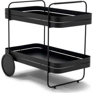 Kovový servírovací stolek na kolečkách 74x42 cm Gin & Trolley – Spinder Design obraz