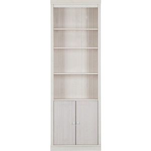 Bílá knihovna z borovicového dřeva 74x223 cm Anita – Støraa obraz