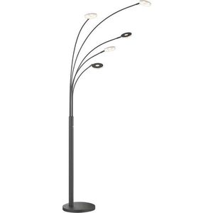 Černá LED stmívatelná stojací lampa (výška 225 cm) Dent – Fischer & Honsel obraz