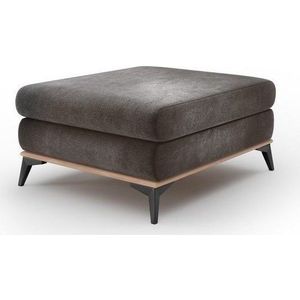 Tmavě hnědý puf se sametovým potahem Windsor & Co Sofas Astre obraz