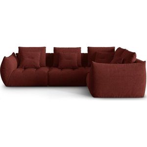 Červená rohová pohovka (pravý roh/do L) Bloom – Micadoni Home obraz