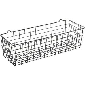 Černý nástěnný kuchyňský košík Metaltex Koala Lava obraz