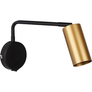Kovové nástěnné svítidlo v černo-zlaté barvě Tina – Candellux Lighting obraz