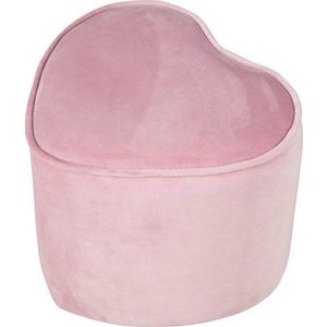 Světle růžový sametový dětský puf Lil Sofa – Roba obraz