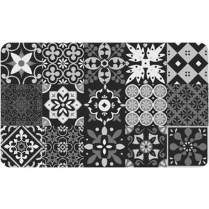 Černý koberec z PVC 45x75 cm Salou – douceur d'intérieur obraz