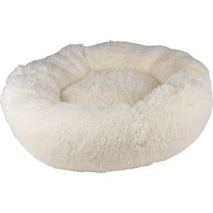 Krémový pelíšek pro psa ø 75 cm Fluffy – Love Story obraz