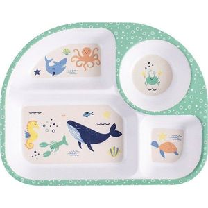 Bílý dětský talíř 27x21 cm Ocean - Ladelle obraz