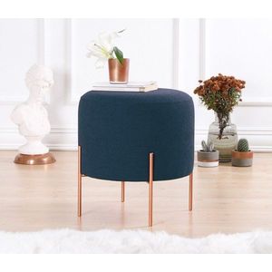 Modrý taburet Copper – Artie obraz
