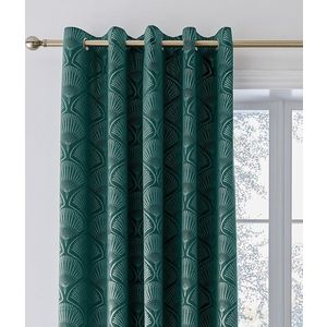 Zelené dimout závěsy v sadě 2 ks 229x229 cm Art Deco Pearl – Catherine Lansfield obraz