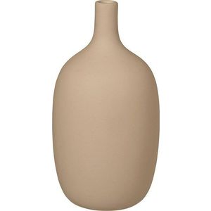 Béžová keramická váza Blomus Nomad, výška 21 cm obraz