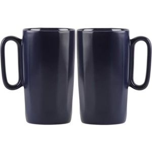 Modré hrnky z kameniny v sadě 2 ks 330 ml Fuori – Vialli Design obraz