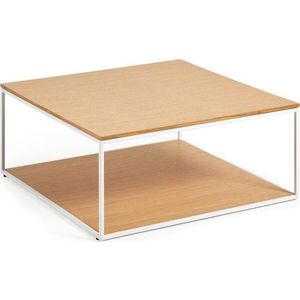 Konferenční stolek s deskou v dubovém dekoru 80x80 cm Yona - Kave Home obraz