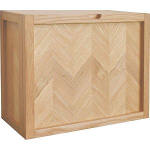 Nástěnný botník z dubového dřeva Hübsch Herringbone obraz