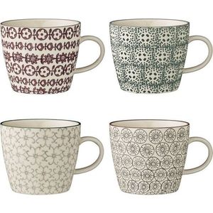 Sada 4 kameninových hrnků Bloomingville Karine Mugs obraz