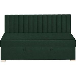 Tmavě zelená dětská postel s úložným prostorem s matrací 90x200 cm Chill – Ghado obraz