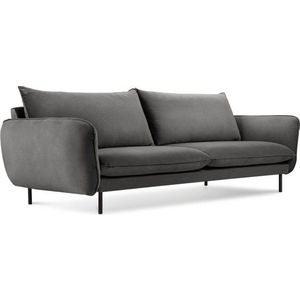 Tmavě šedá sametová pohovka Cosmopolitan Design Vienna, 230 cm obraz