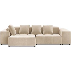 Béžová sametová rohová pohovka (variabilní) Rome Velvet - Cosmopolitan Design obraz
