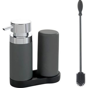 Šedý silikonový set na mytí nádobí Easy Squeez-e – Wenko obraz