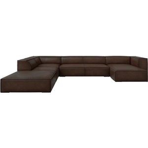 Hnědá kožená rohová pohovka (levý roh) Madame – Windsor & Co Sofas obraz