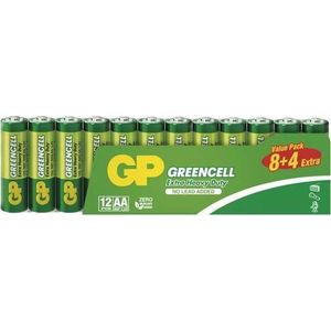 Zinkové baterie AA 12 ks GREENCELL – EMOS obraz