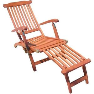 Hnědé dřevěné zahradní lehátko Phoenix – Garden Pleasure obraz