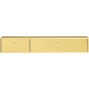 Světle žlutý TV stolek 136x22 cm Mistral – Hammel Furniture obraz