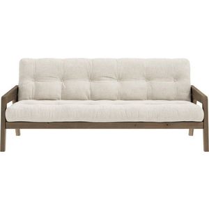 Béžová manšestrová rozkládací pohovka 204 cm Grab - Karup Design obraz