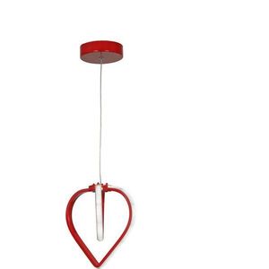 Červené kovové LED závěsné svítidlo ø 22 cm Sevinc – Squid Lighting obraz