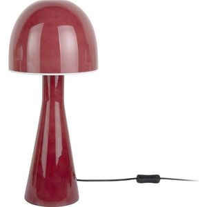 Červená stolní lampa se skleněným stínidlem (výška 45 cm) Bombin – Leitmotiv obraz