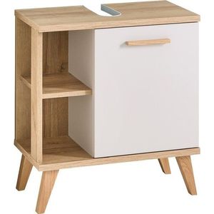 Krémová skříňka pod umyvadlo v dekoru dubu 60, 5x65 cm Quickset 966 – Pelipal obraz