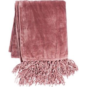 Růžový pléd Tiseco Home Studio Flanelo, 170 x 130 cm obraz