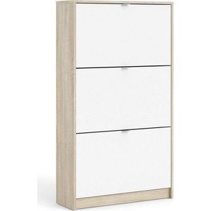 Výklopný botník v dekoru dubu v bílo-přírodní barvě Shoes – Tvilum obraz