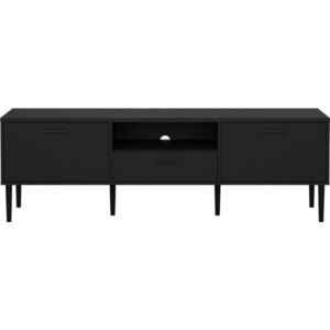 Černý TV stolek 177x57 cm Media – Tvilum obraz