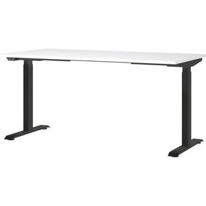 Pracovní stůl s elektricky nastavitelnou výškou s bílou deskou 80x160 cm Jet – Germania obraz