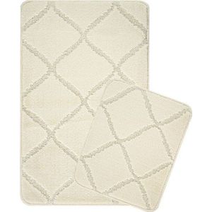 Krémové koupelnové předložky v sadě 2 ks 50x80 cm Cizgili – Foutastic obraz