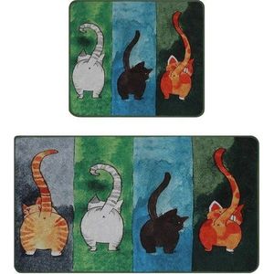 Koupelnové předložky v sadě 2 ks 60x100 cm Gatto Carino – Foutastic obraz